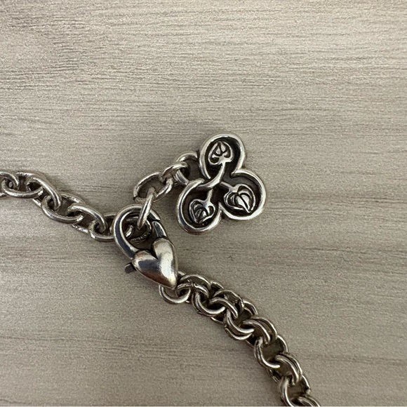 Vintage BRIGHTON BOTSWANA Terra Agate Stone Bead Silver Necklace - Picture 6 of 6